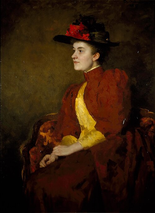 Portret van Henriëtte Antoinette de Bordes-Van Walré (1870-1938), 1891, Thérèse Schwartze