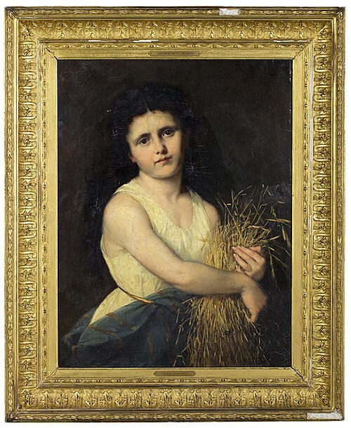 Jonge vrouw met strobundel, 1894, Thérèse Schwartze
