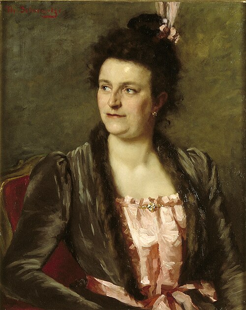 Portrait of Mrs. J.A.C. van Bilderbeek-Lamaison van Heenvliet, 1900, Thérèse Schwartze
