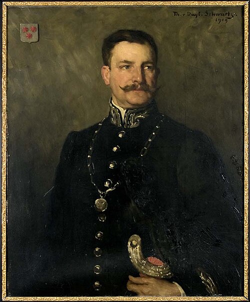 Portrait of Jonkheer Mr. Tjaard Anne Marius Albert van Humalda van Eysinga (1869-1946), burgemeester, 1909, Thérèse Schwartze