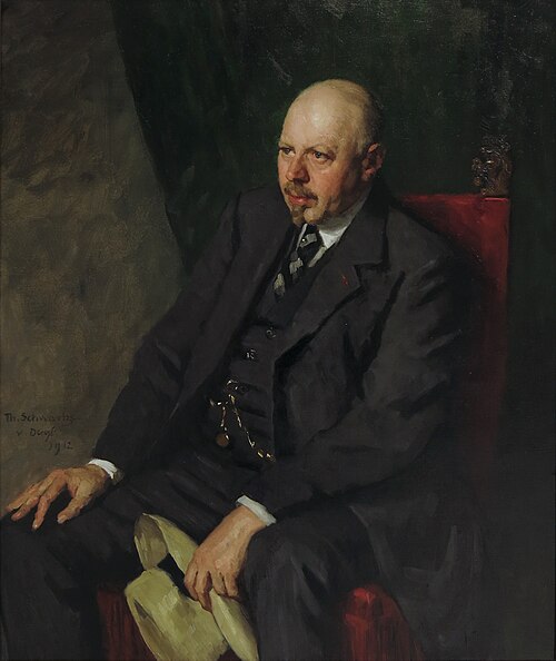 Anton Caspar Rudolph Dreesmann (1854-1934), mede-oprichter Vroom & Dreesmann, 1912, Thérèse Schwartze
