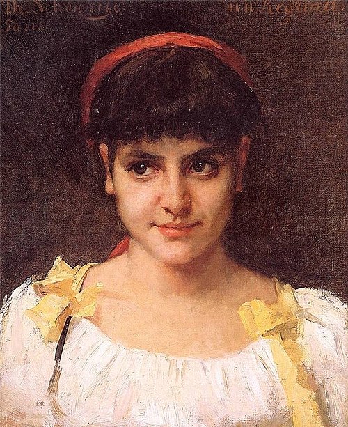 Un Regard, 1884, Thérèse Schwartze