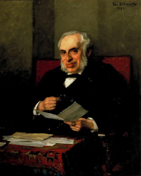 Portrait de Abraham Carel Wertheim, 1896, Thérèse Schwartze
