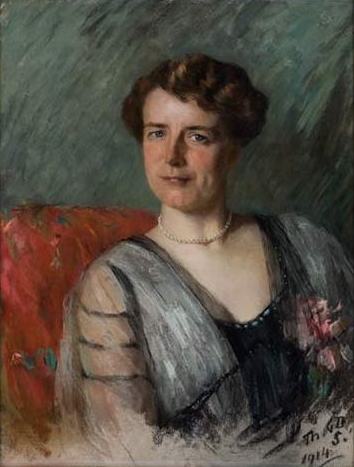 Portrait de Welmoet Wijnaendts Francken-Dyserinck, 1914, Thérèse Schwartze
