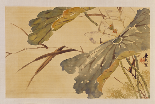 陆恢荷花轴, , Lu Hui