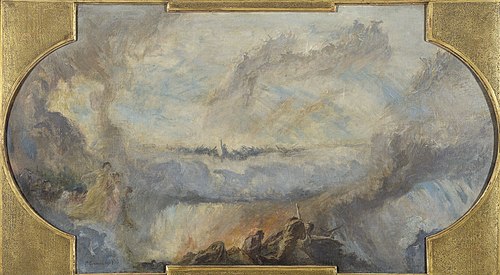 Esquisse pour la galerie nord du Petit Palais : La Révolution française (Plafond), 1912, Fernand Cormon