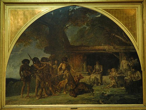 Retour d'une chasse à l'ours, 1880, Fernand Cormon