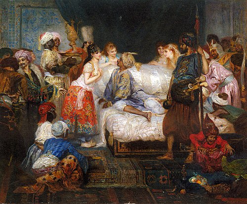 Le harem, scène des Mille et Une nuits, 1900, Fernand Cormon