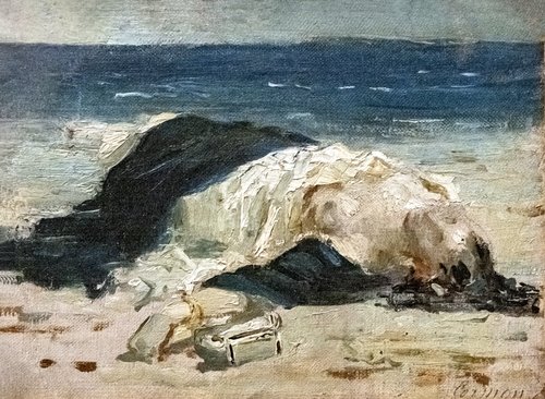 Femme sur une plage, 1874, Fernand Cormon