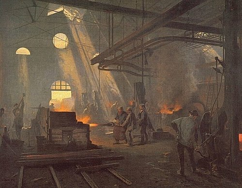 Une forge, 1893, Fernand Cormon