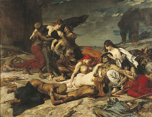 La Mort de Ravana, 1875, Fernand Cormon