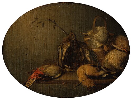 Still Life with Dead Birds, 1650, Philips Angel