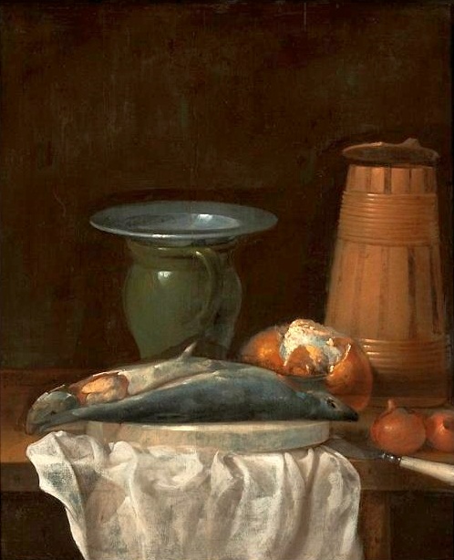 Simple meal (Rural breakfast)., 1700, Philips Angel