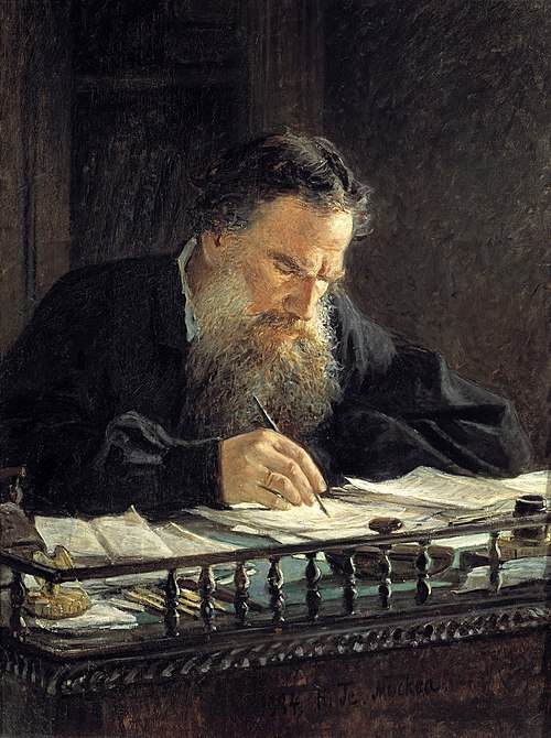 Porträt des Leo Tolstoy, , Nikolaï Gay