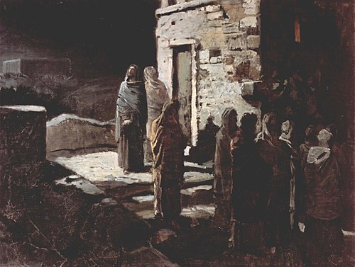 Le Départ du Christ avec ses disciples pour le jardin de Gethsémani, 1888, Nikolaï Gay