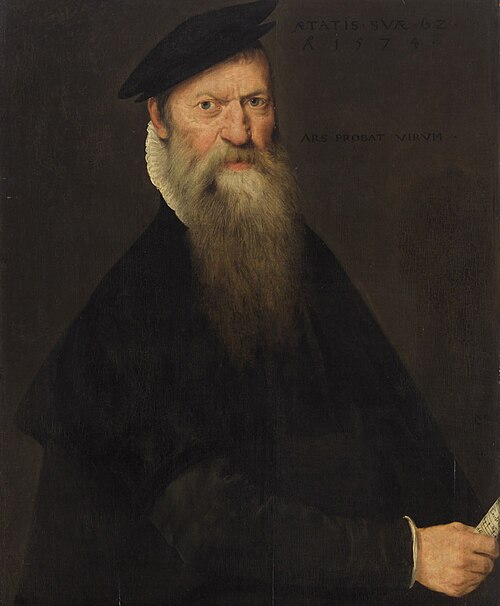 Bildnis eines Musikers, 1574, Cornelis de Visscher