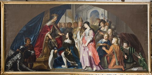 Kung Harald Klak kommer till Kejsaren Ludvig år 826., 1640, Isaac Isaacsz