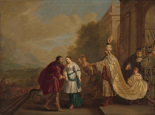 Pharaoh gives Sarah back to Abraham, 1640, Isaac Isaacsz