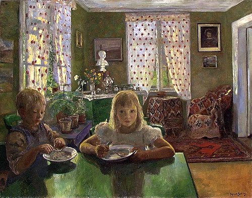 Summer Evening, 1901, Sigmund Sinding