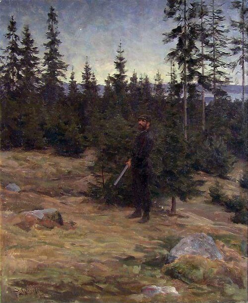 Woodcock Hunt, 1887, Jacob Gloersen