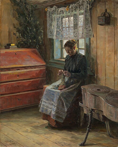 Farm Interior, 1905, Jacob Gloersen