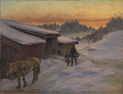 A Farm at Lysaker, 1892, Jacob Gloersen