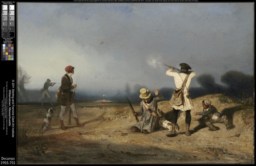 Chasse aux oiseaux, 1830, Alexandre-Gabriel Decamps