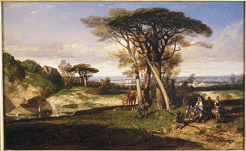Paysage (Don Quichotte), 1834, Alexandre-Gabriel Decamps