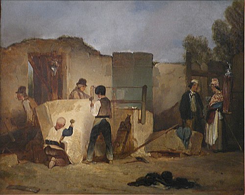 Les Tailleurs de pierre, 1825, Alexandre-Gabriel Decamps