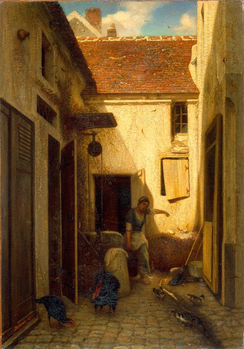 Cour de ferme, 1849, Alexandre-Gabriel Decamps