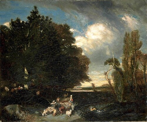 Paysage avec animaux, , Alexandre-Gabriel Decamps