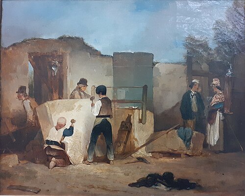 Les Tailleurs de pierre (Alexandre-Gabriel Decamps), 1825, Alexandre-Gabriel Decamps