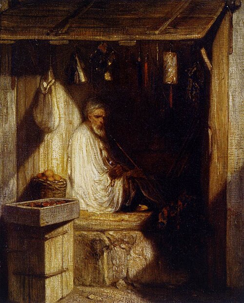 Marchand turc fumant dans sa boutique, 1844, Alexandre-Gabriel Decamps