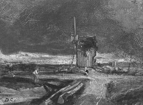 Windmill, 1835, Alexandre-Gabriel Decamps