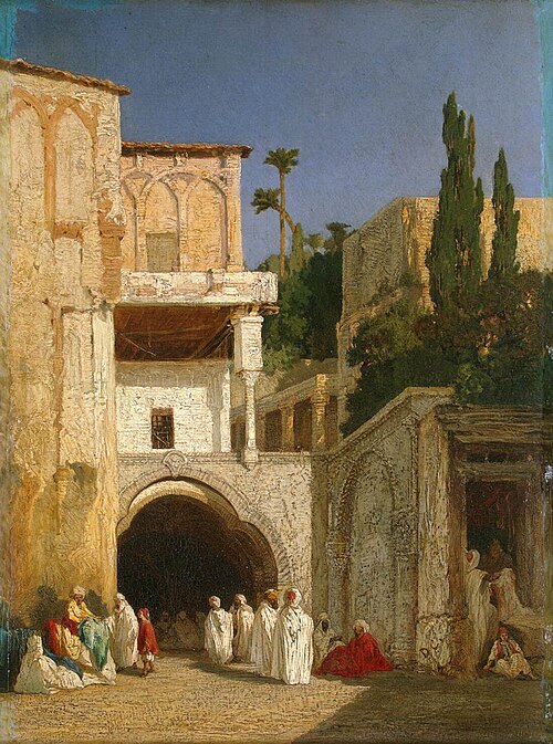 Devant une mosquée (Le Caire), 1868, Alexandre-Gabriel Decamps