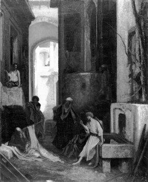 Job en zijn vrienden, 1855, Alexandre-Gabriel Decamps