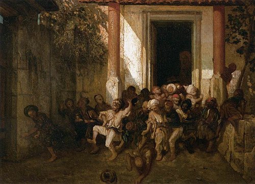 Sortie de l'école turque, 1841, Alexandre-Gabriel Decamps