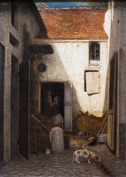 La Cour de ferme, 1850, Alexandre-Gabriel Decamps