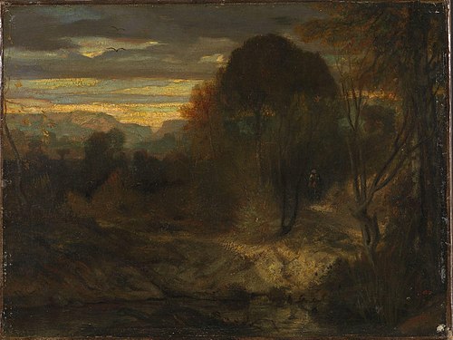 Aftenlandskap, 1854, Alexandre-Gabriel Decamps