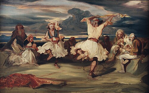 Les danseurs albanais, 1835, Alexandre-Gabriel Decamps