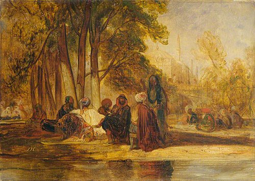 Eastern Figures Reposing, 1832, Alexandre-Gabriel Decamps