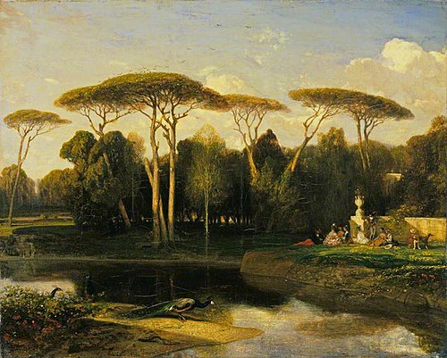 The Villa Doria Pamphilj, Rome, 1838, Alexandre-Gabriel Decamps