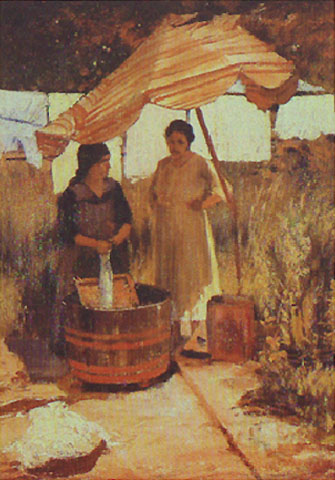 Washing clothes, , Alfredo Andersen