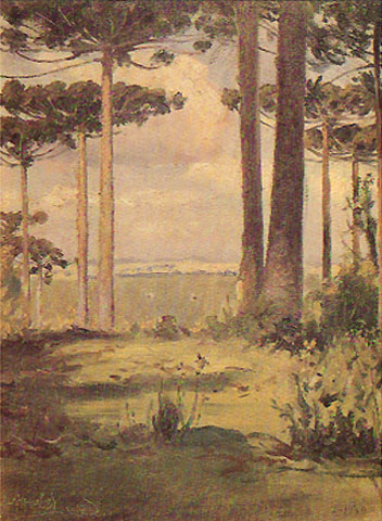 Pine trees, 1930, Alfredo Andersen