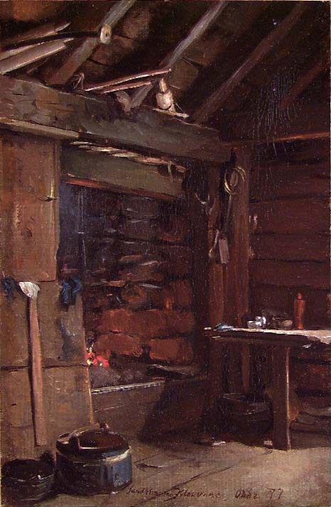 Interiør, 1877, Carl Fredrik Sundt-Hansen
