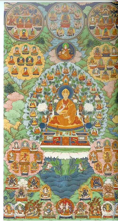 Portrait of the Qianlong emperor as the bodhisattva Manjushri, 1750, Giuseppe Castiglione