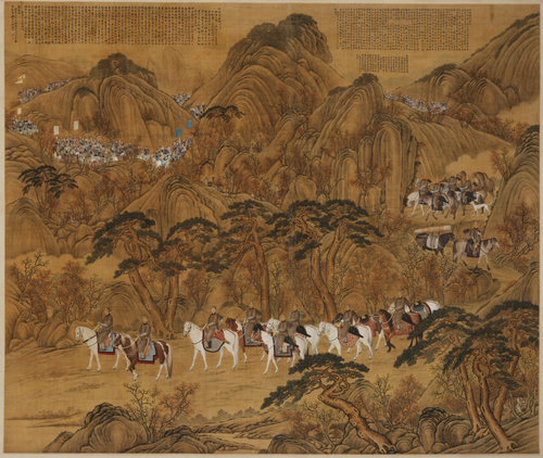 郎世宁哨鹿图轴, , Giuseppe Castiglione