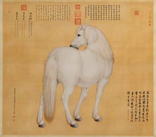 郎世宁万吉骦轴, , Giuseppe Castiglione