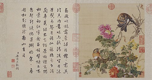 郎世宁花鸟图册, , Giuseppe Castiglione