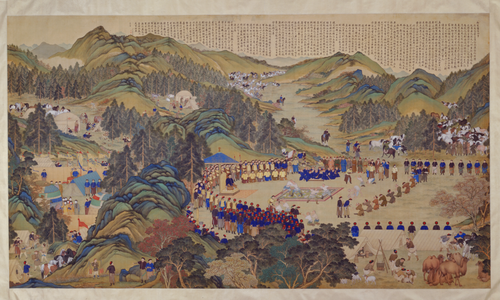 郎世宁等《塞宴四事图》横幅, , Giuseppe Castiglione